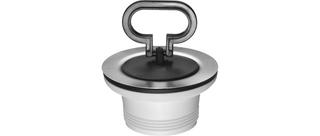 ASW Spülenventil 1 1/2"x70mm, Unt KS w, m Schlüsselr.-St.