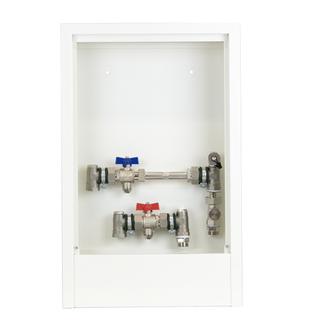 Strawa Wohnungsanschlussstation AS 16-WMZ AP, 3/4", 392x620mm, AP-Schr.