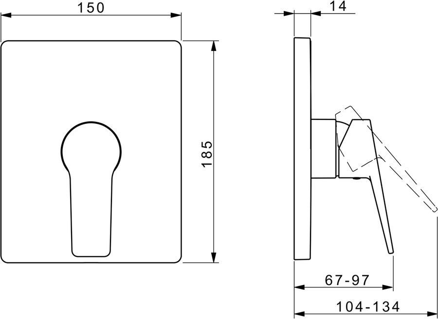 Artikelbild 3 des Artikels „Hansa Fertigset HANSABLUEBOX TWIST UP-Brause-Einhebelmischer, chrom chrom“