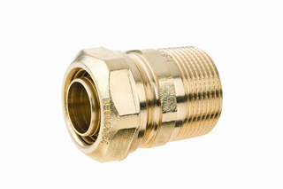 BEULCO PE-Übergangsstück 66012 1 1/4" AG, 32x2,9/3mm, MS, Stützr. fest