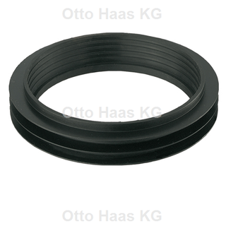 HAAS WC-Verbinder 105x128x20mm, schwarz