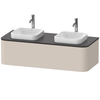 Duravit WTU o. ES Happy D.2 Plus 35,4x130cm, 1 Ausz., BP b, Tau supermatt