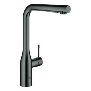 GROHE Spültischmischer Essence 1/2", herausz. Dua Brause, hard graphite