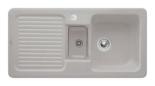 V&B Spüle Condor 60 m Abl.garn, Exzenter, Restesch., fossil