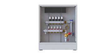 Danfoss Station UnoFloor Control 5R 5 HK, rechts mit AB-PM-Set, 24V