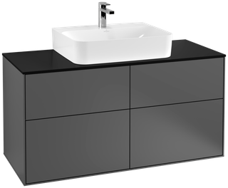 V&B Waschtisch-Unterschrank Finion 120x60,3cm, Abd.-Pl. bla m, Anthrac. m
