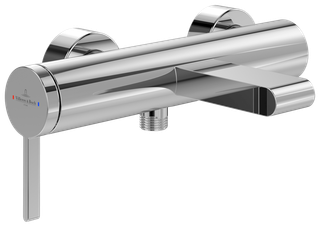 V&B Einhebel-Badewannenarmatur Dawn m Umst, Rückflussschutz, Wandmont., chr