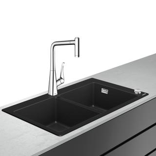 hansgrohe Spülencombi Select C51-F770-05 880x510mm, m sBox, 2 Hauptbecken, chrom