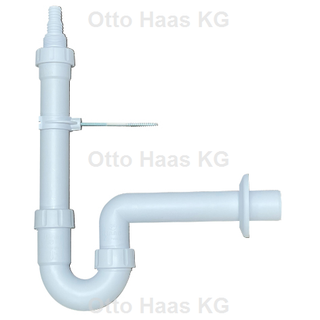 HAAS Gerätesiphon DN 40, 1 Kom-Gerät. 3/4", 1" + G 1", PP