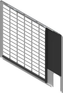 BOSCH Ersatzteil TTNR: 8738214498 Rückwand weiß