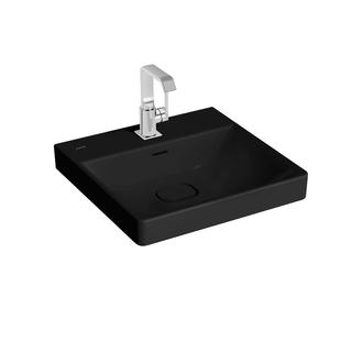 VitrA Waschtisch New Metropole sw matt, 50x47x17cm, 1 Hahnloch mittig
