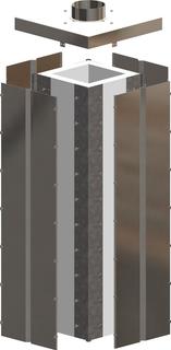ATEC Kopfverkleidungs-Set PolyCase MFB 125, 310x310mm, Höhe 2000mm