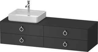 Duravit WT-Unterschrank White Tulip 160x55cm, B L, gr m, E R/mit Beleuchtung
