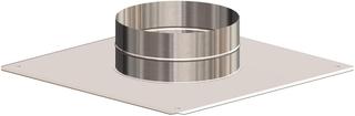 AT Aufsatzplatte DN200/265, 550x550mm Edelstahl gebürstet