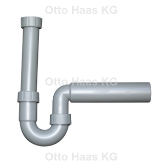 HAAS Spülensiphon Greta DN 50, 1 1/2", Polypropylen, grau