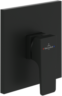 V&B Fertigmontageset Architectura Square UP-EHM-Dusche, Wandmontage, matt black