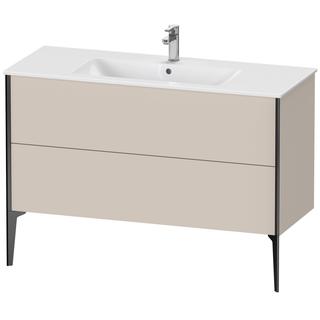 Duravit Waschtisch-Unterschrank XViu 121x48x59,4cm, T matt, 2 AZ, steh., sw m