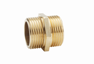 BEULCO Doppelnippel 156 Messing, 1/4"x1/8", reduziert
