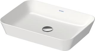 Duravit Aufsatz-Waschbecken Cape Cod 55x40cm, o. HL, ÜL, HLB, we s-matt WG
