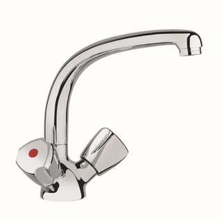 Kludi Standard Spültisch-Armatur Terraluxgr. KS, swb Gussausl. 360Gr, chr