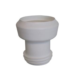KÖRO WC-Anschlußstutzen gerade lang 90 Weiss, 135 mm hoch