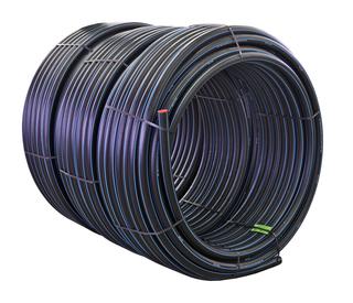 OHM Rohr PE 80 TW SDR 11 PE HD sw/bl, 32x3,0mm, Rg. 25 m, PN 12,5