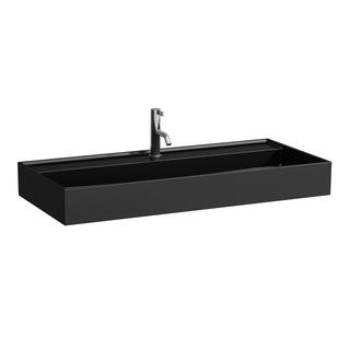 Laufen Waschtisch KARTELL 100x46cm, ubf., o. ÜL, 1 Hahnl., sw gl