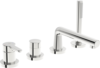 Hansa Fertigset HANSADESIGNO Style 4-L.-BW-EHM, Rosette rund, chrom