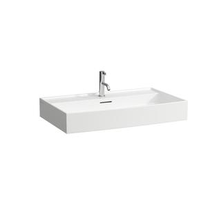 Laufen Waschtisch KARTELL 80x46cm, ub.-fähig, m ÜL, 3 HL, weiß