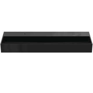 IS Waschtisch Solos 121,5x51,5x12,5cm, 1 HL, o Ü, gs, sw gl