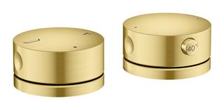 hansgrohe 2-Loch-Wannenr.-Ar. Axor One mit Thermostat, brushed brass