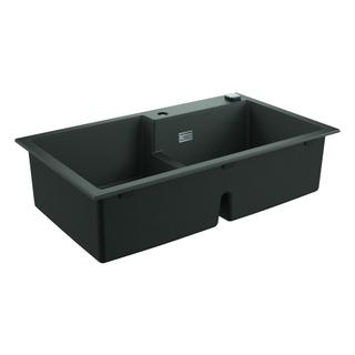 GROHE Komp.-EBS K500 90-C 86/50 2.0 86x50cm, auflieg., 2 Becken, granit grau