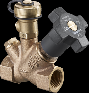 Oventrop KFR-Ventil Aquastrom DN 40, Rp 1 1/2, bds IG, m E G 1/4