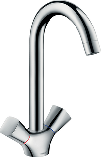hansgrohe 2-Gr.-Spültischm 220 Logis M31 1jet, chrom