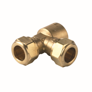 Flamco T-Stück S1224/684 VSH SUPER 15mmx15mmxRp 1/2, MS, mit Innengewinde