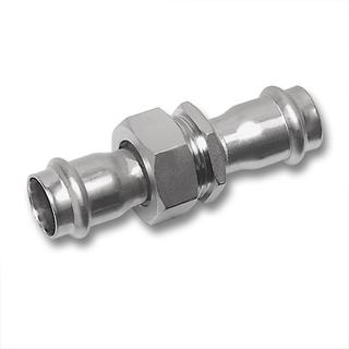 Sanha Verschraubung NiroSan Press 9330 22mm, flachd., beidseitig Innenpressende