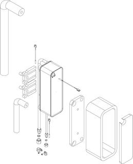 BOSCH Ersatzteil TTNR: 87186467570 Plattenwärmetauscher PHE