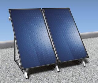 BOSCH Solar-Paket JUPA SO767, Flachdach 2 x FT226-2H, bausseitige Befestigung