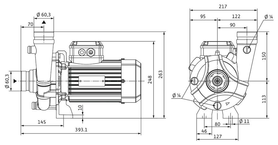 Artikelbild 3 des Artikels „Wilo Trockenläufer-Blockpumpe BAC50-122-1.5/2, 1,5 kW “