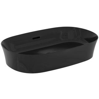 IS Aufsatzschale Ipalyss 60x38x14,5cm, m ÜL, o. Hahnloch, schwarz