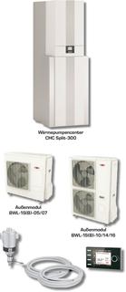 Wolf Paket Wärmepumpen-Center CHC Split 07/300-50S, BWL1S, 230 V, m 50 l Tr.Sp.