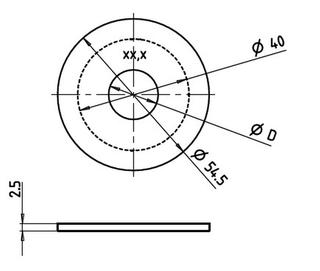 KSB Lochblende Fließdruckreduzierung 2 bar bei 200 l/min