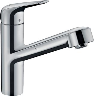 hansgrohe SPT-EHM 150 Focus M42 mit Ausziehauslauf, 1jet, chrom