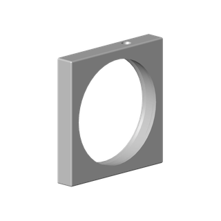 DO Rosette ERSATZTEILE 092767016 60 x 60 x 9 x D 50,4 mm Platin gebürstet