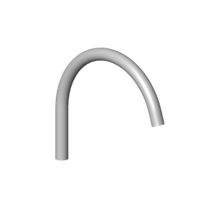DO Auslauf ERSATZTEILE 90282231301 201 mm, 4,54 l/min. Platin