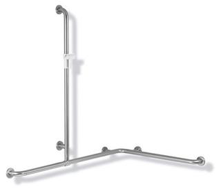 HEWI Dusch-/Wannenhandlauf 805 1250x1185x762mm, Brausehalter signalweiß