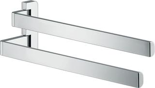 hansgrohe Handtuchhalter Axor universal 409mm, 2-arm, schwenkb., Edelstahl-Optik