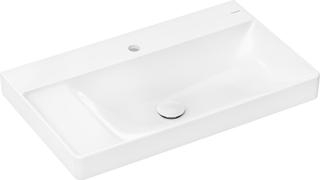 hansgrohe Waschtisch Xelu Q 800x480mm, Ab l, m Hahnl., o. ÜL, SC, we