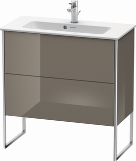 DU WTU XSquare 832x610x388mm 2 Ausz.,stehendFlannel Grey hgl. ES Ahorn
