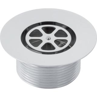 GE Ablaufventil mit Rundgewinde G1 1/2" di40 glanzverchromt H 3,5